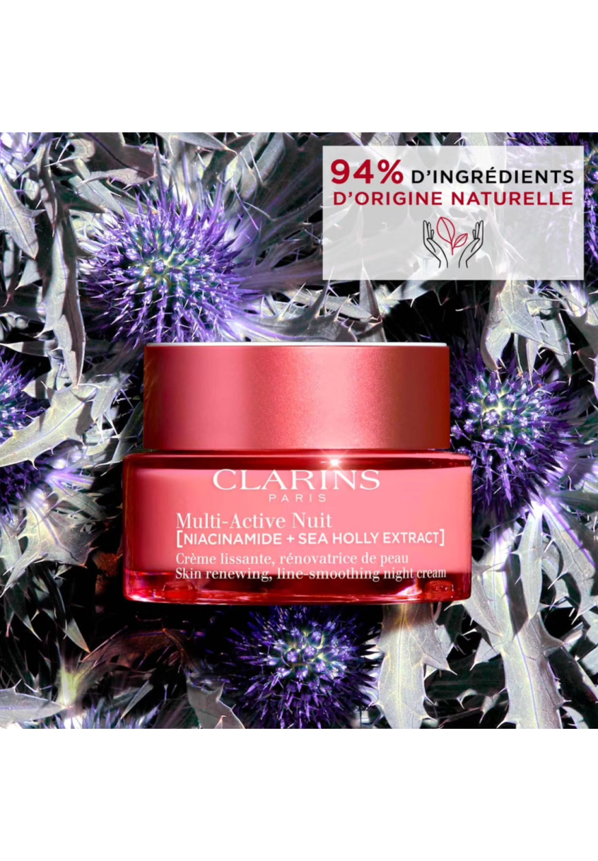 Multi-Active Nuit Clarins Crème lissante, rénovatrice de peau pas cher