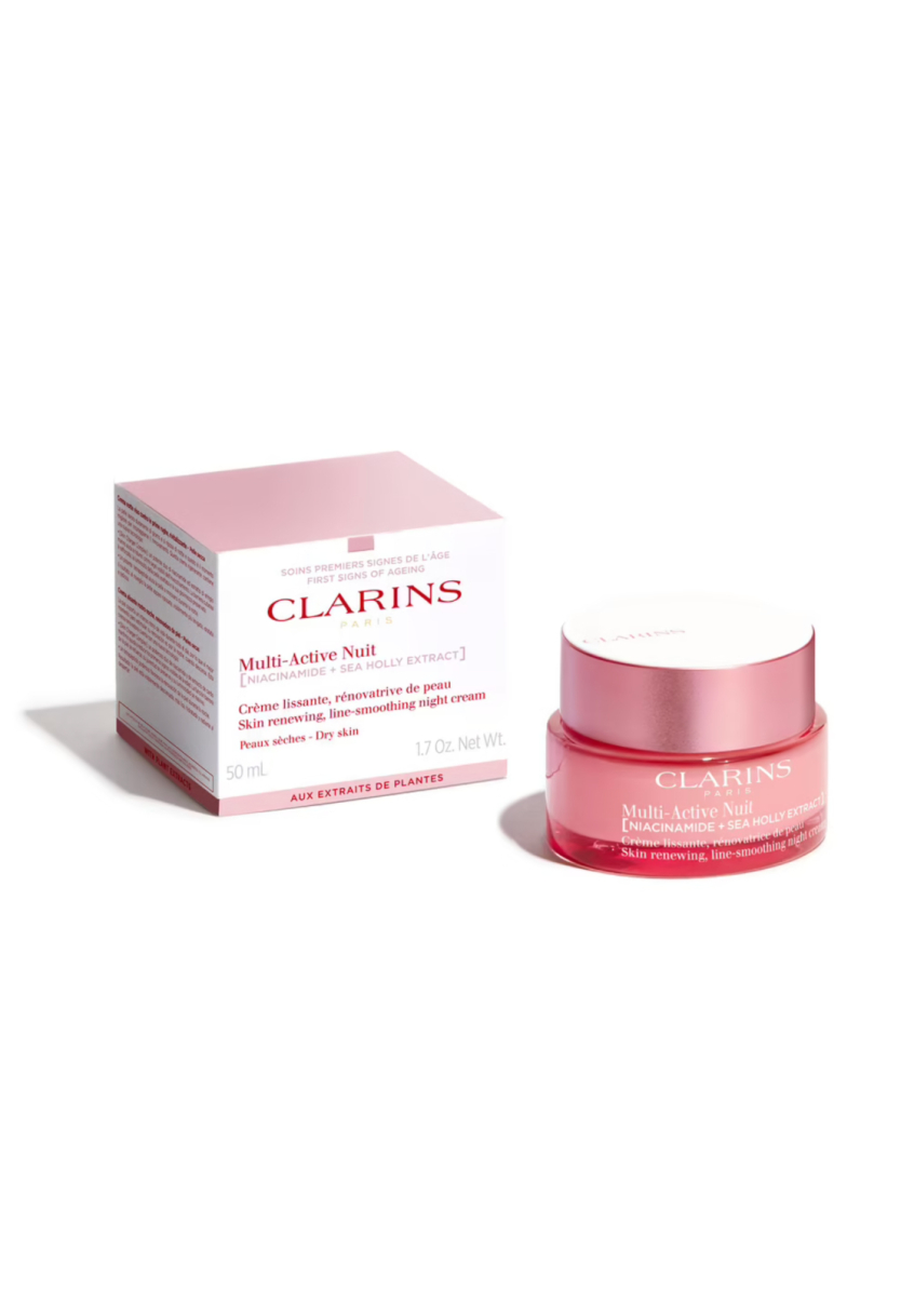 Multi-Active Nuit Clarins Crème lissante, rénovatrice de peau pas cher