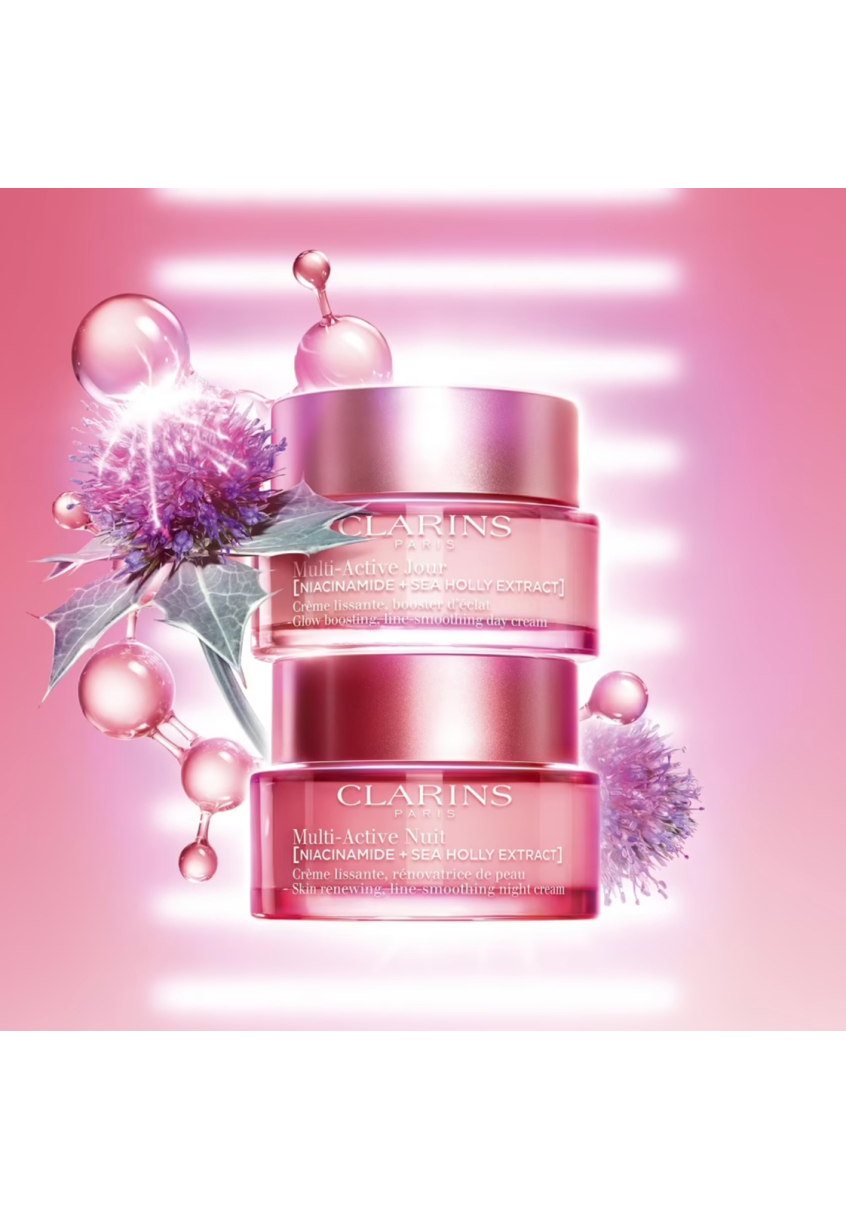 Multi-Active Nuit Clarins Crème lissante, rénovatrice de peau pas cher