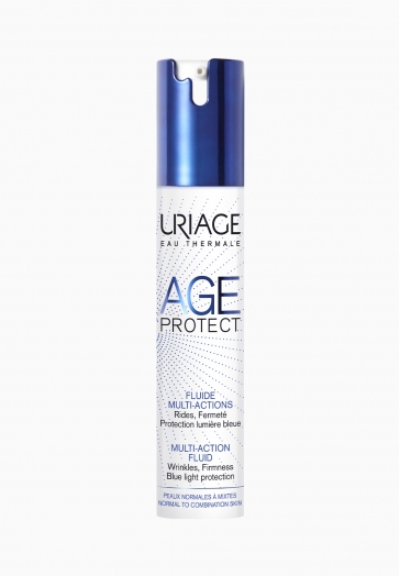 Age Protect Fluide Multi-Actions Uriage Rides, fermeté et protection lumière bleue