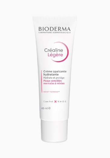 Créaline Crème Légère Bioderma Soin quotidien apaisant peaux sensibles normales à mixtes