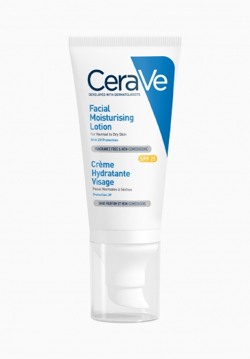 Crème Hydratante Visage SPF25 CeraVe Peaux Normales à Sèches pas cher