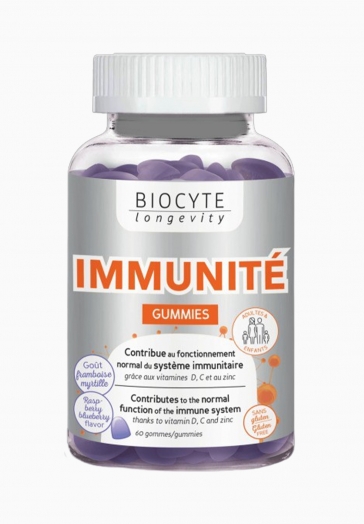 Immunité Gummies Biocyte Gommes contribuant au fonctionnement du système immunitaire