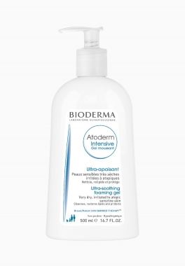 Atoderm Intensive Gel Moussant Bioderma Gel nettoyant peaux sensibles irritées à atopiques pas cher
