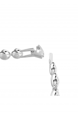 Bracelet Tennis Una Angelic Swarovski Blanc, Métal Rhodié pas cher
