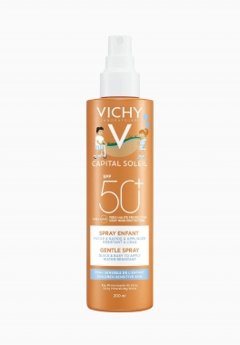 Capital Soleil Spray enfant SPF50+ Vichy Résistant eau et sable pas cher