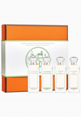 Coffret Découverte Parfums-Jardins Hermès 4 Eaux de Toilette 7,5ml pas cher