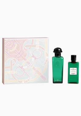 Coffret Eau d'Orange Verte Hermès Eau de Cologne + Gel Douche Corps et Cheveux pas cher