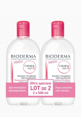 Créaline TS H2O Bioderma Eau micellaire hydratante sans rinçage pas cher