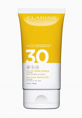 Gel-En-Huile Solaire Corps Uva/Uvb 30 Clarins Protection Solaire pas cher