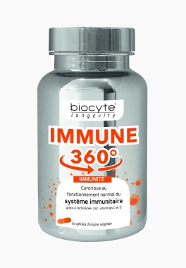Immune 360° Biocyte Gélules contribuant au fonctionnement du système immunitaire pas cher