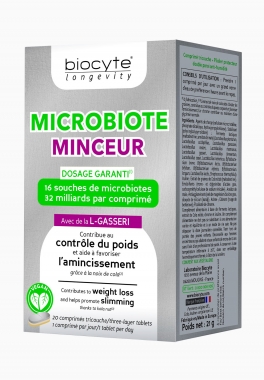 Microbiote Minceur Biocyte Comprimés contribuant au contrôle du poids pas cher