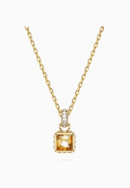 Pendentif Chroma Swarovski Jaune, Métal Doré pas cher