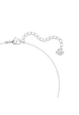 Pendentif Stilla Attract Swarovski Blanc, métal rhodié pas cher