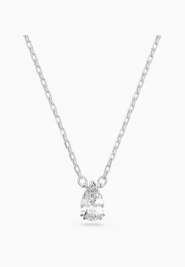 Pendentif Stilla Swarovski Blanc, métal rhodié pas cher