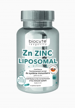 Zn ZINC Liposomal Biocyte Gélules contribuant au fonctionnement du système immunitaire pas cher